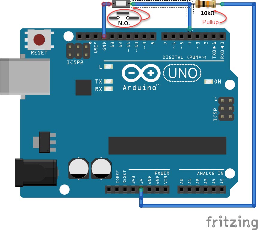 How To Enable Internal Pull Up Resistor Of Arduino Un